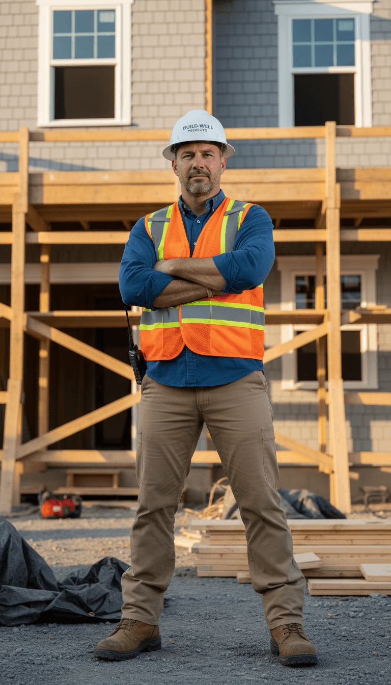 Remodeling professional on site